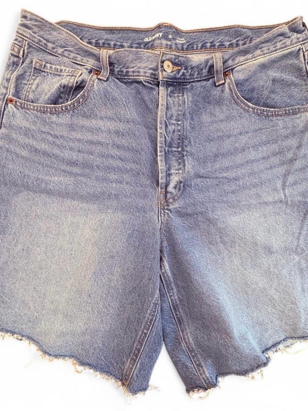 Old Navy Medium Wash Baggy Denim Cutoff Shorts
